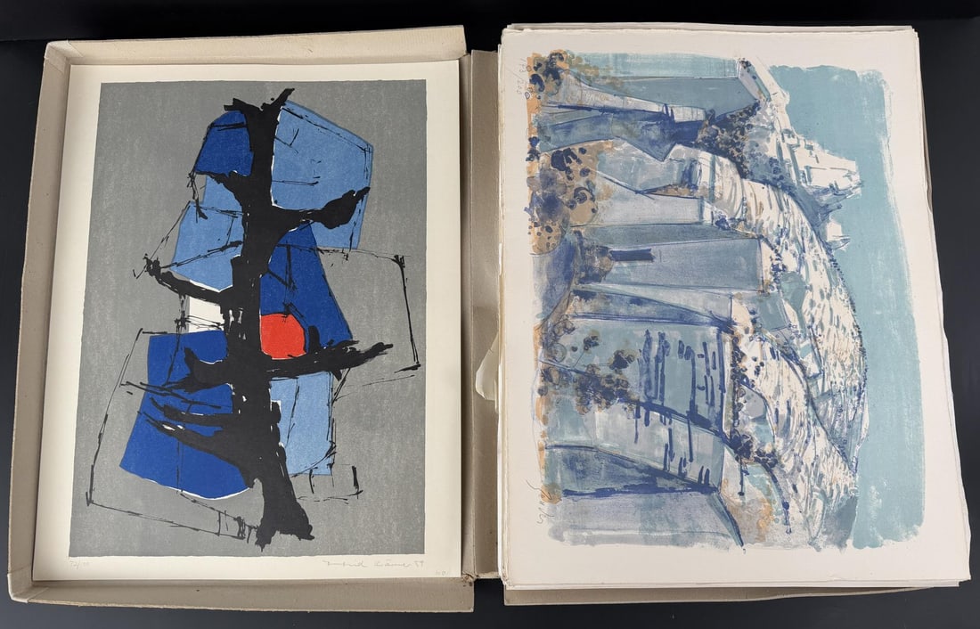 Arta Association of the Friends of Art Folio: Limited Edition. Most Lithographs and Wooblocks are numbered out of 200. 122 total. Artists Include: Rudolf Zender Mountain Landscape, Anny Vonzun Chur, Conrad Gessner, Harry van Kruiningen, Wil