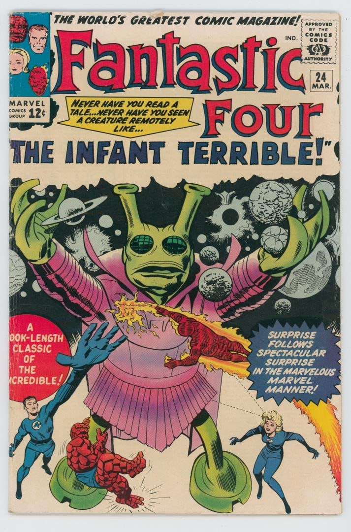 Fantastic Four #24 Comic Book: First appearance of The Infant Terrible.