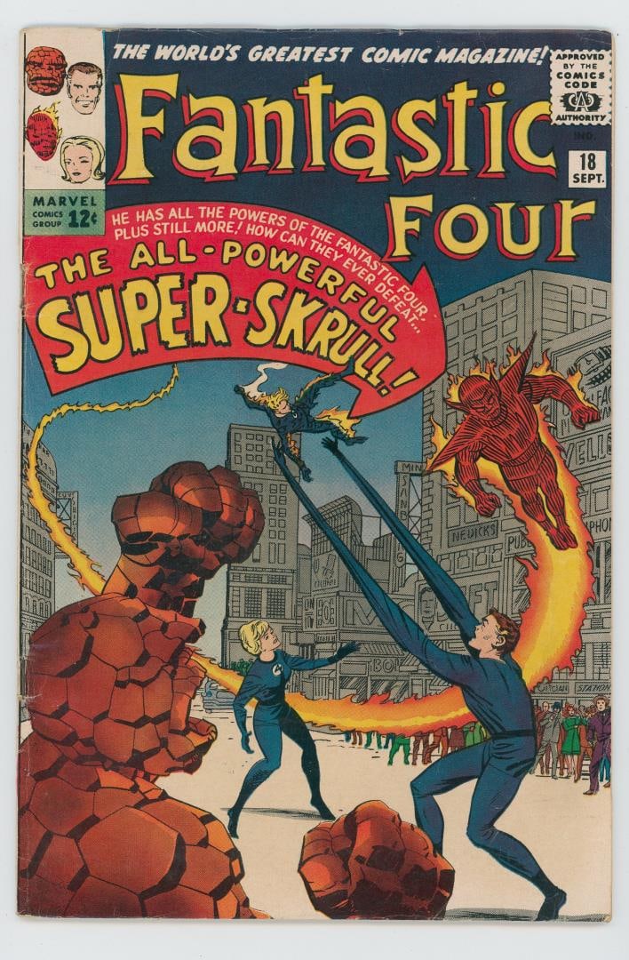 Fantastic Four #18 Comic Book: First appearance of Super Skrull.
