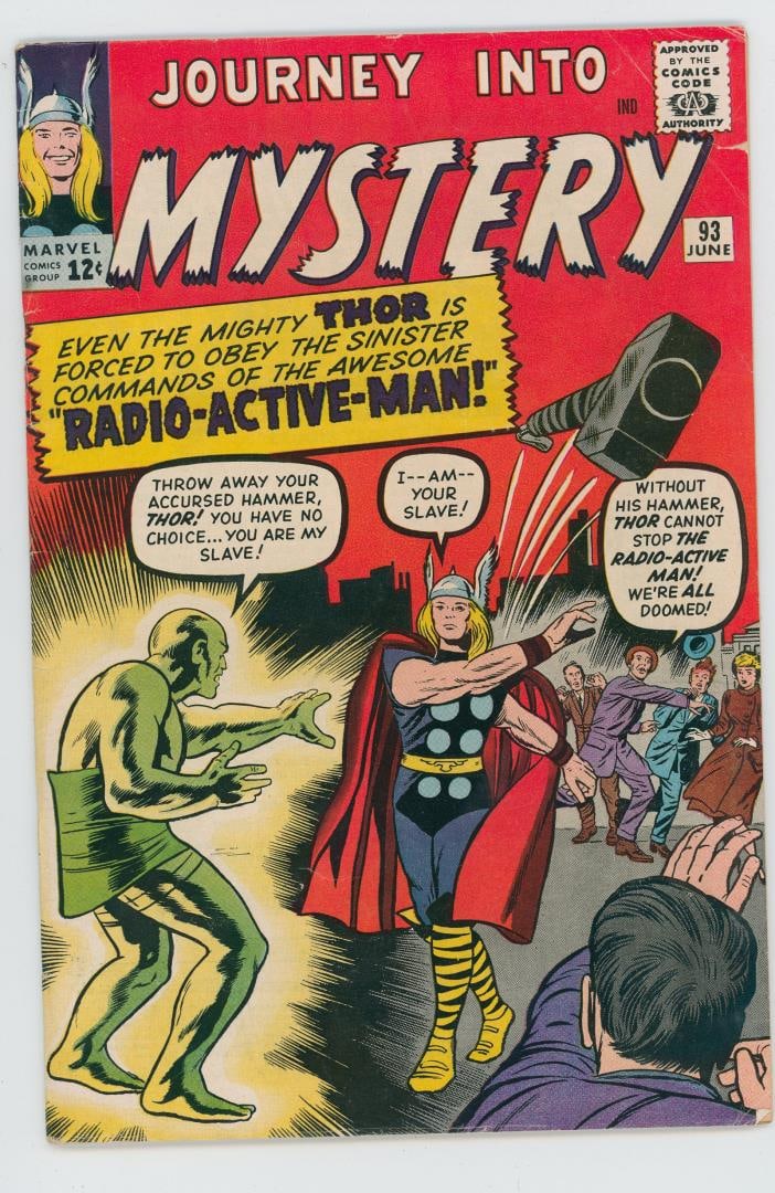 Journey Into Mystery #93 Comic Book: First appearance and origin of Radioactive Man (Chen Lu)