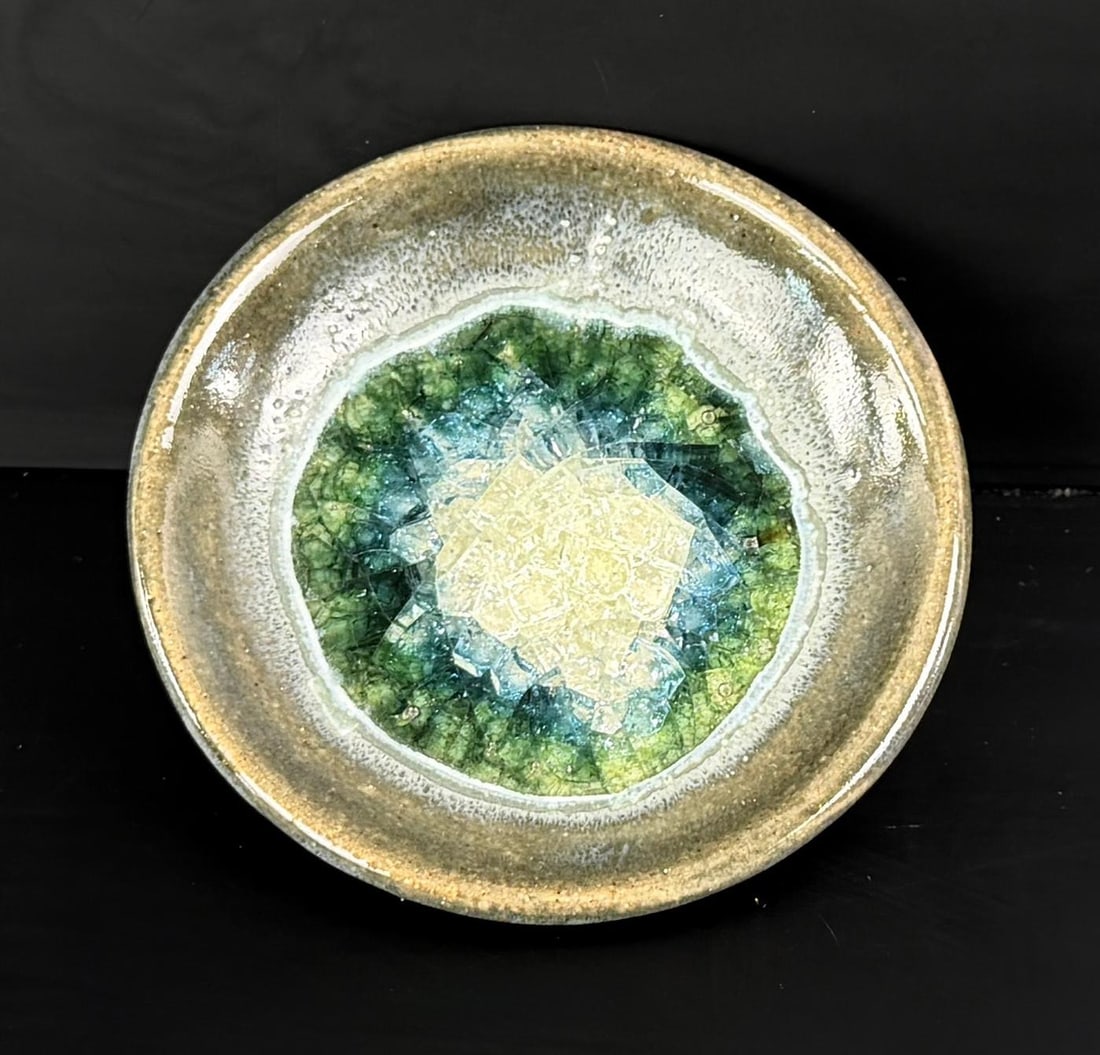 Crystalline Glaze Studio Pottery Bowl (1 of 4)
