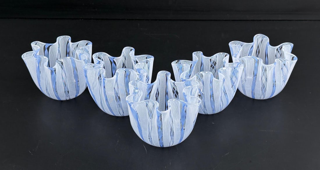 Paolo Venini Murano Handkerchief Bowls (1 of 5)