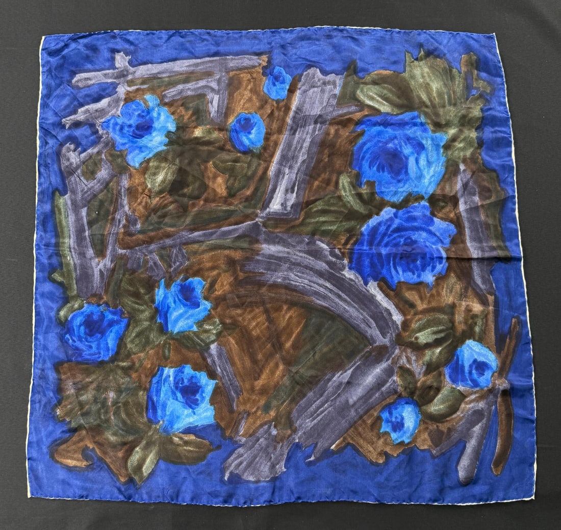 Abstract Art Silk Scarf: 30" by 30"
