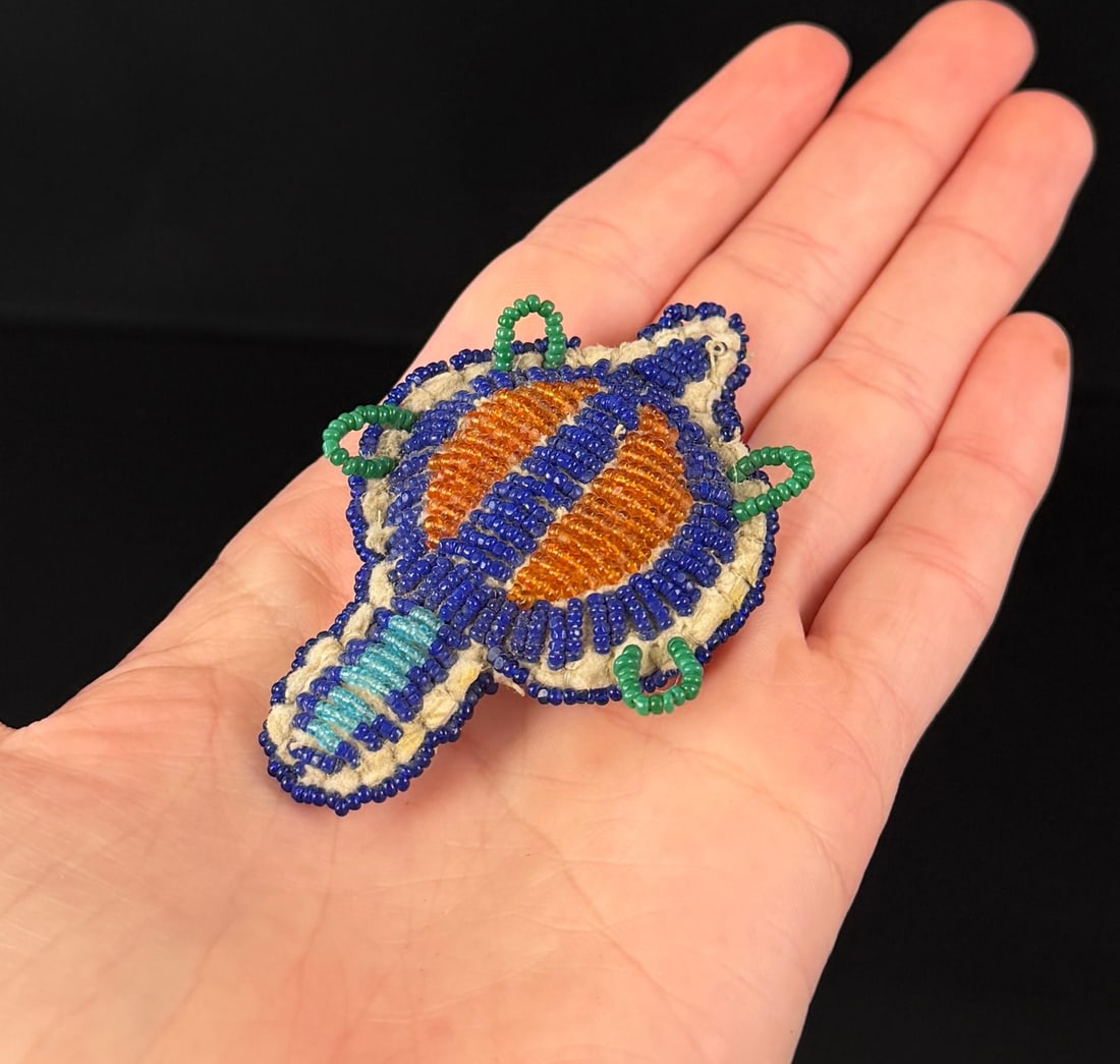 Native American Indian Beaded Beaver Fetish (1 of 4)