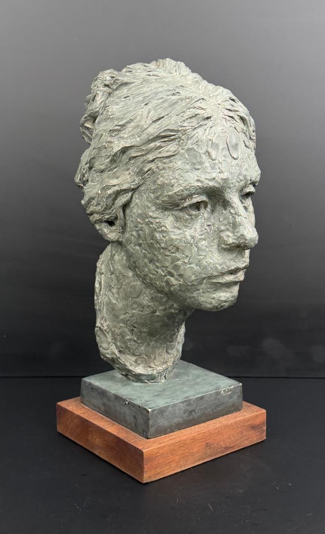 Mid Century Chalkware Head Bust (1 of 6)