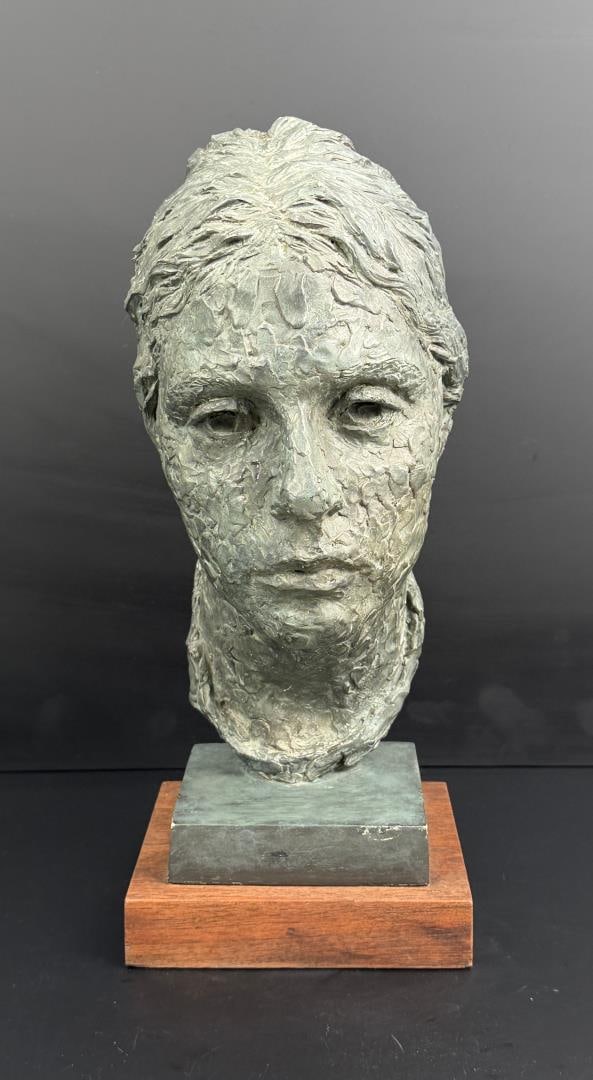 Mid Century Chalkware Head Bust - 4