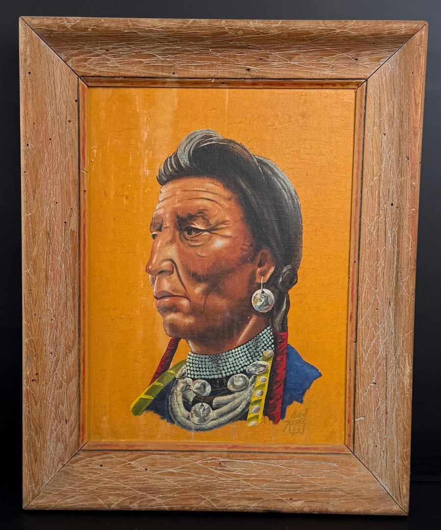Bid Kling Indian Chief Painting (1 of 4)