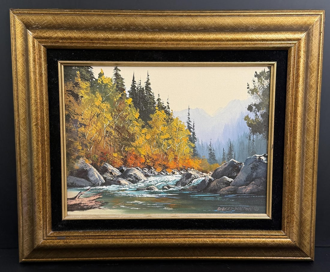 Robert Walton Mountain River Painting (1 of 5)