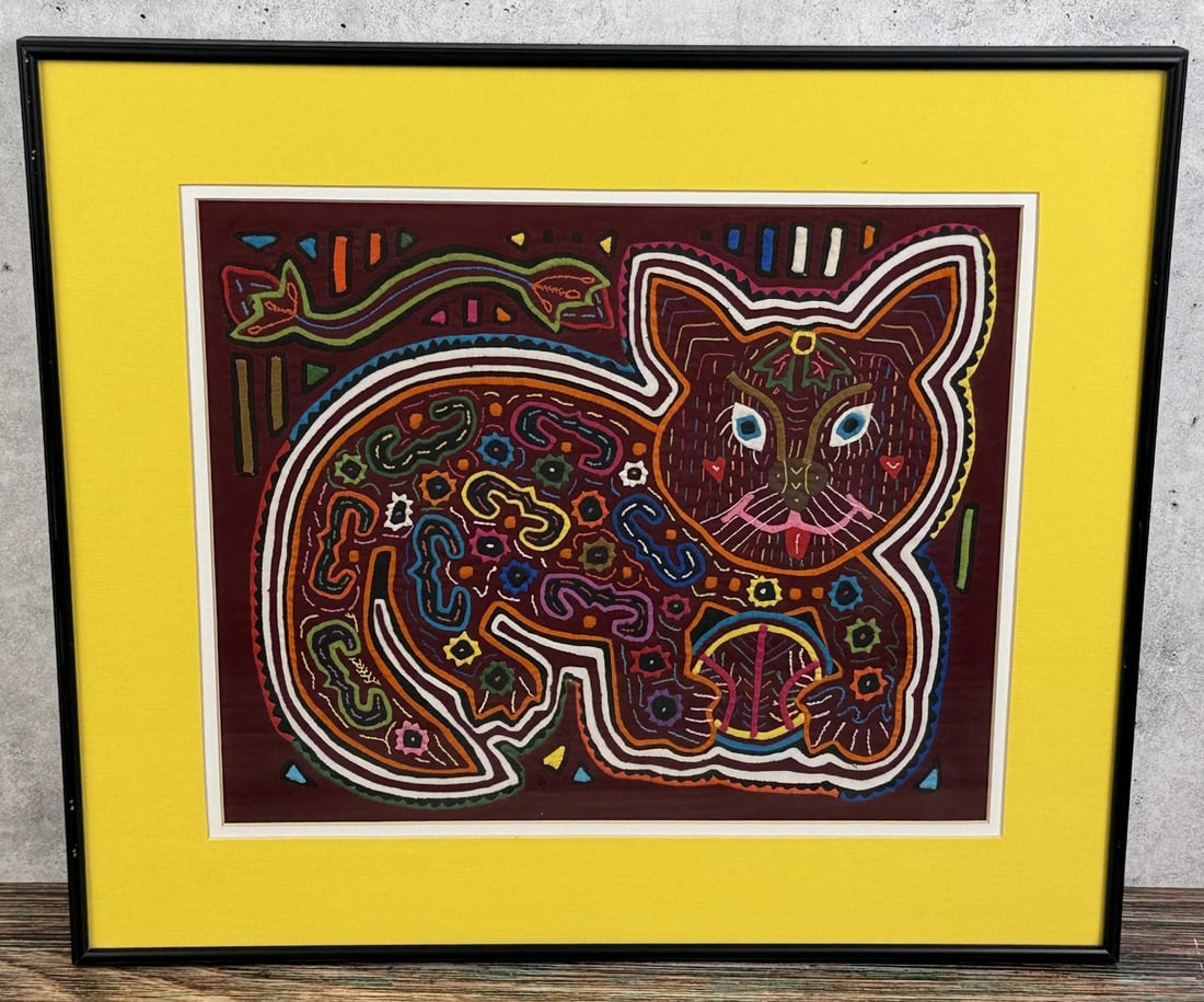 Panama Hand Stitched Kuna Mola Textile (1 of 3)