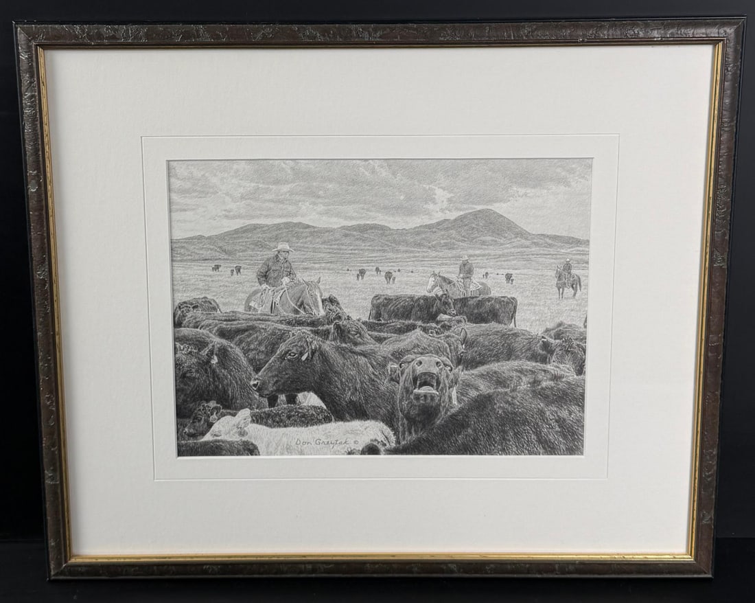 Don Greytak Cowhands Drawing (1 of 5)
