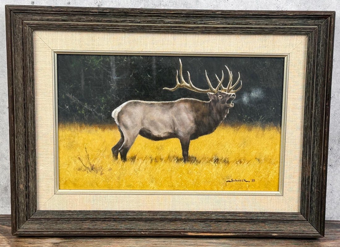 Michael Schreck Rocky Mountain Elk Painting (1 of 4)