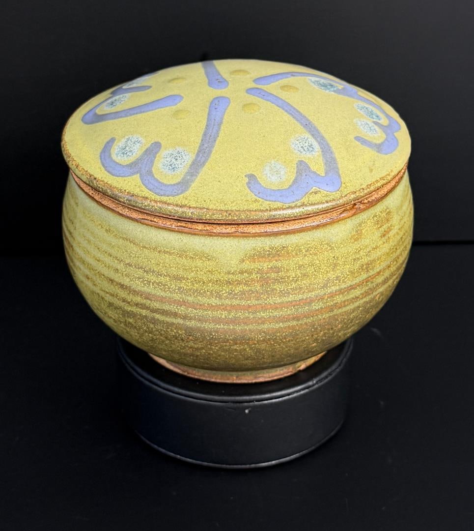 Frances Senska Montana Studio Pottery Lidded Bowl (1 of 9)
