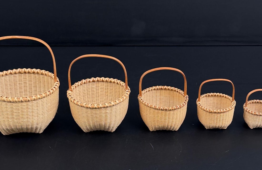 Nested Nantucket Graduated Basket Set - 5