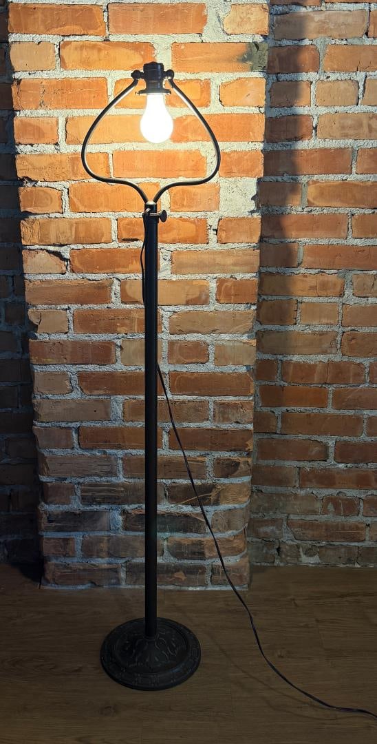 Handel Harp Floor Lamp: 49 1/2" tall.