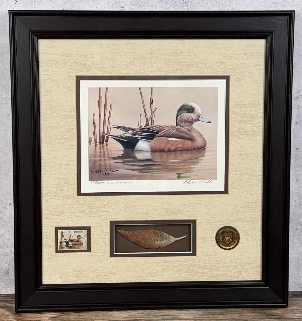 2010 Federal Duck Stamp Print: 19 1/4" by 20 3/4" framed.