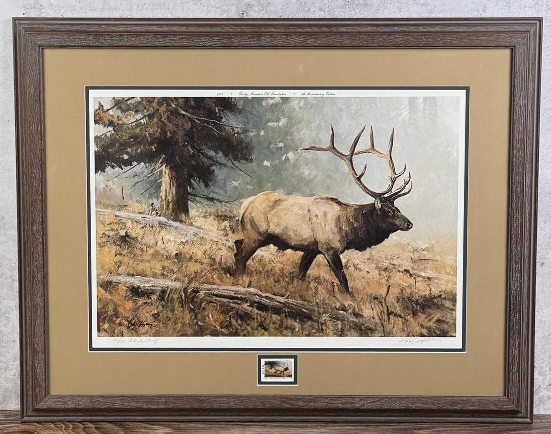Ken Carlson RMEF Elk Foundation Stamp Print (1 of 7)