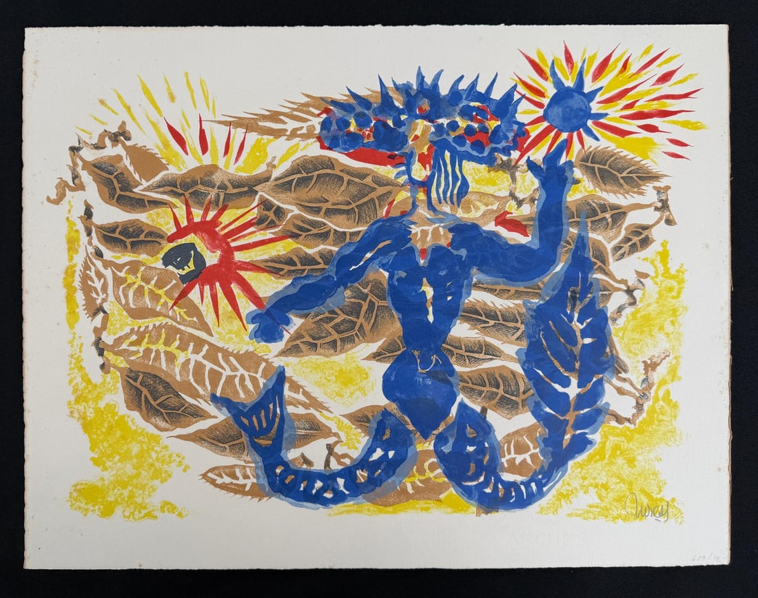 Jean Lurcat La Sirene Lithograph: 15" by 19 1/2"