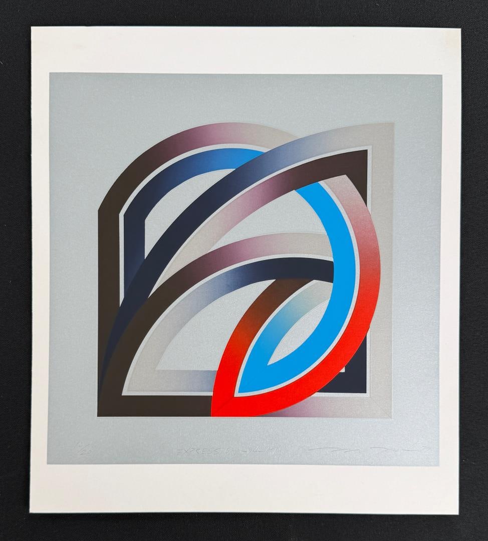 Frank Stella Expression Print: 11" by 12".