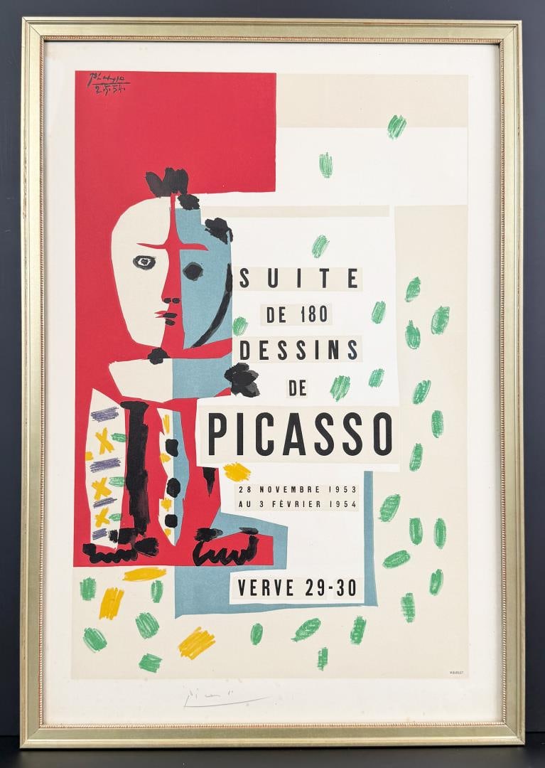 Picasso Signed Suite de 180 Dessins Lithograph (1 of 6)
