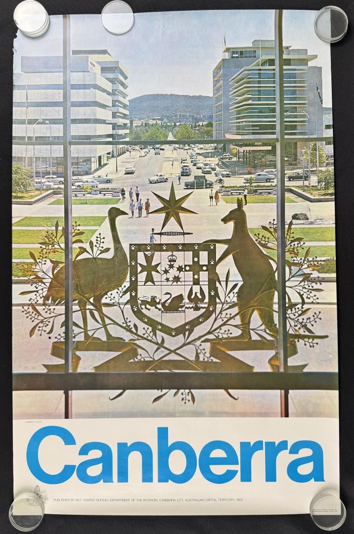 Canberra Australia Travel Poster: 25" by 38 1/2"