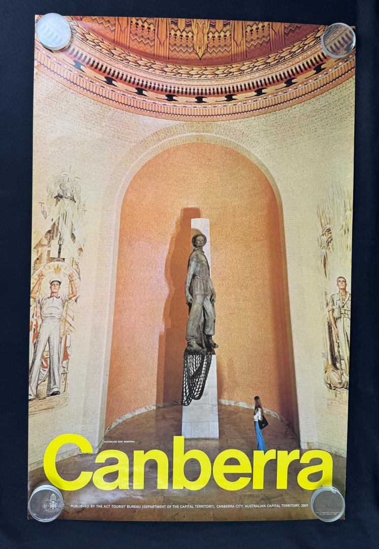 Canberra Australia Travel Poster: 25" by 39"