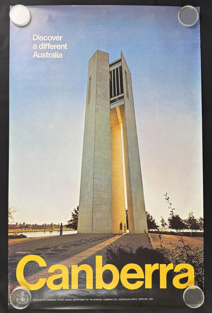 Canberra Australia Travel Poster: 25" by 39"
