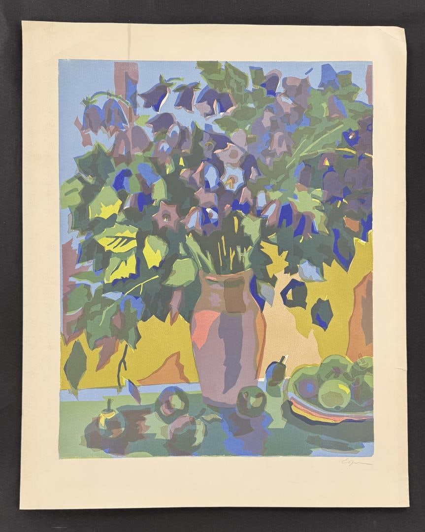 Unidentified Serigraph Print: 27" by 21 1/2"