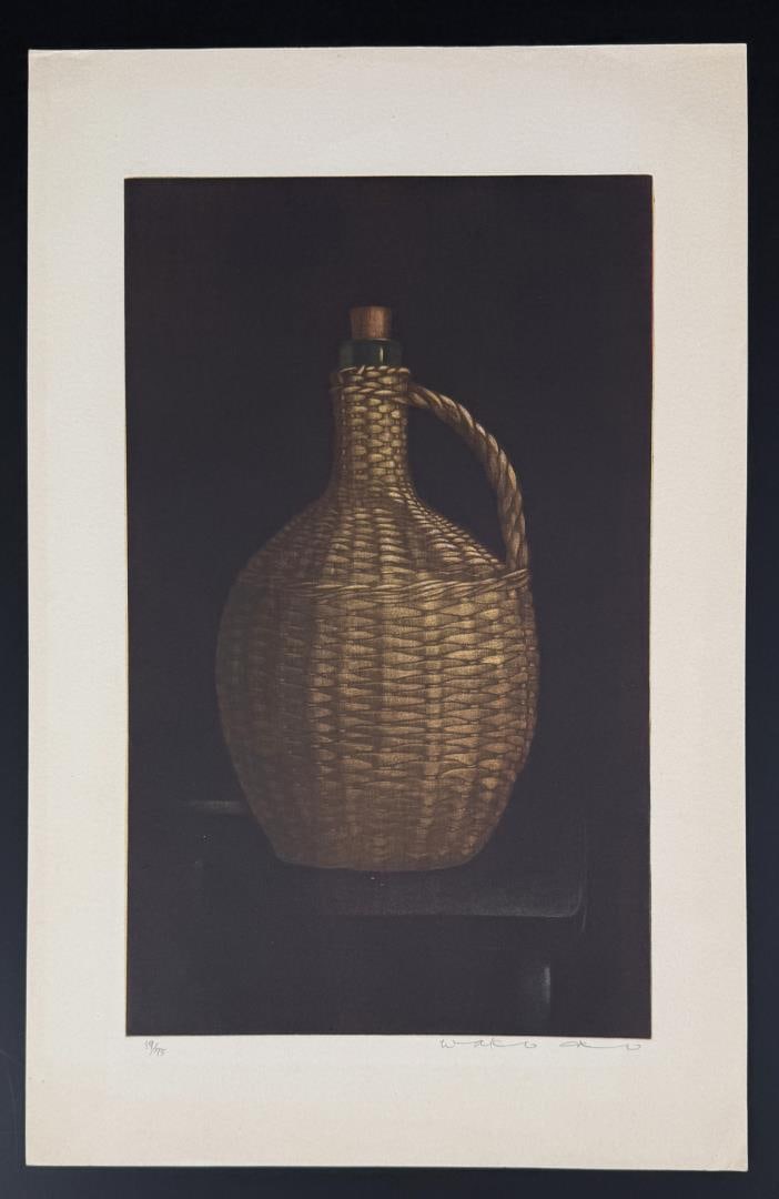 Wako Ito Demijohn Mezzotint Print: 12" by 18 5/8"