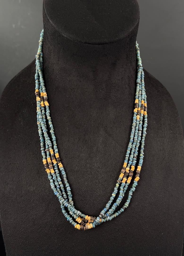 Excavated Ancient Egyptian Mummy Bead Necklace (1 of 4)