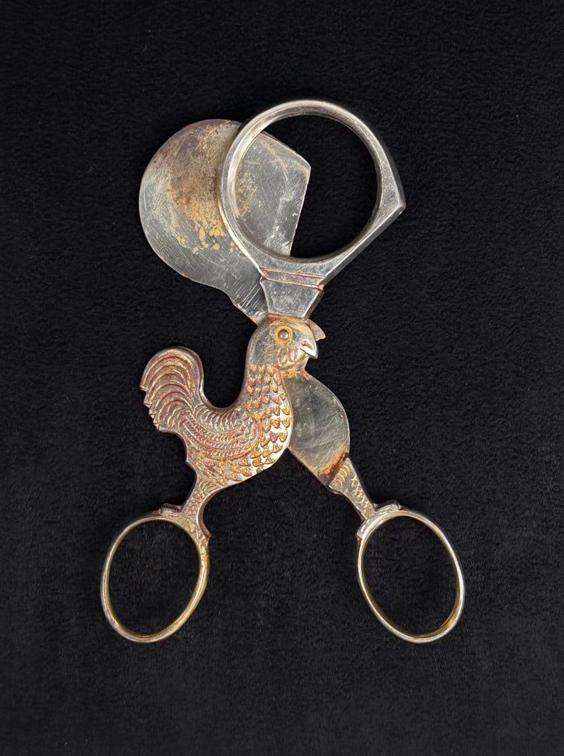 German Soft Boiled Egg Scissors: 5 1/8" long.