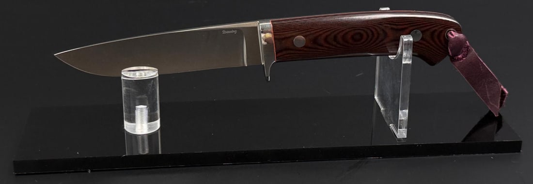 Geno Denning Custom Made Hunting Knife: 8 1/2" long. No sheath.