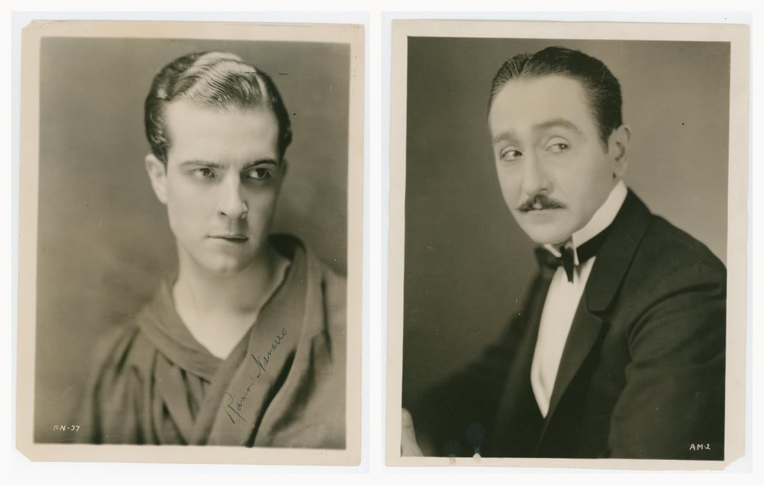 Pair of Silent Film Actor Portrait Photos (1 of 6)
