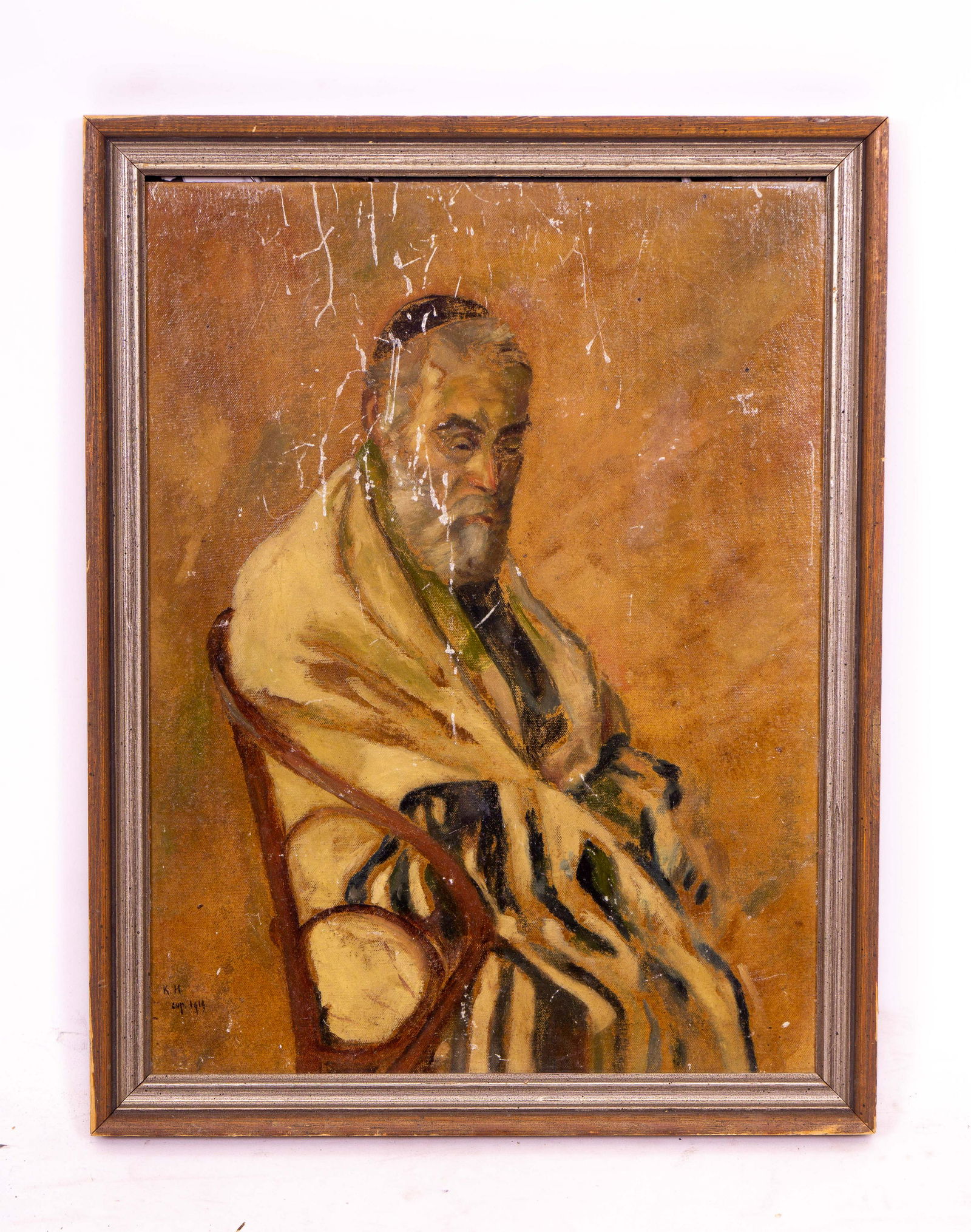 Judaica Rabbi Painting (1 of 2)