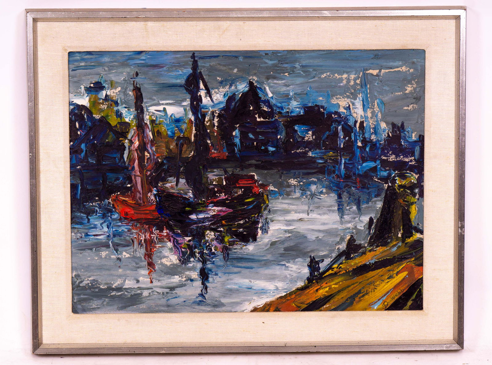 Abstract Impressionist Painting by D. Webb (1 of 4)