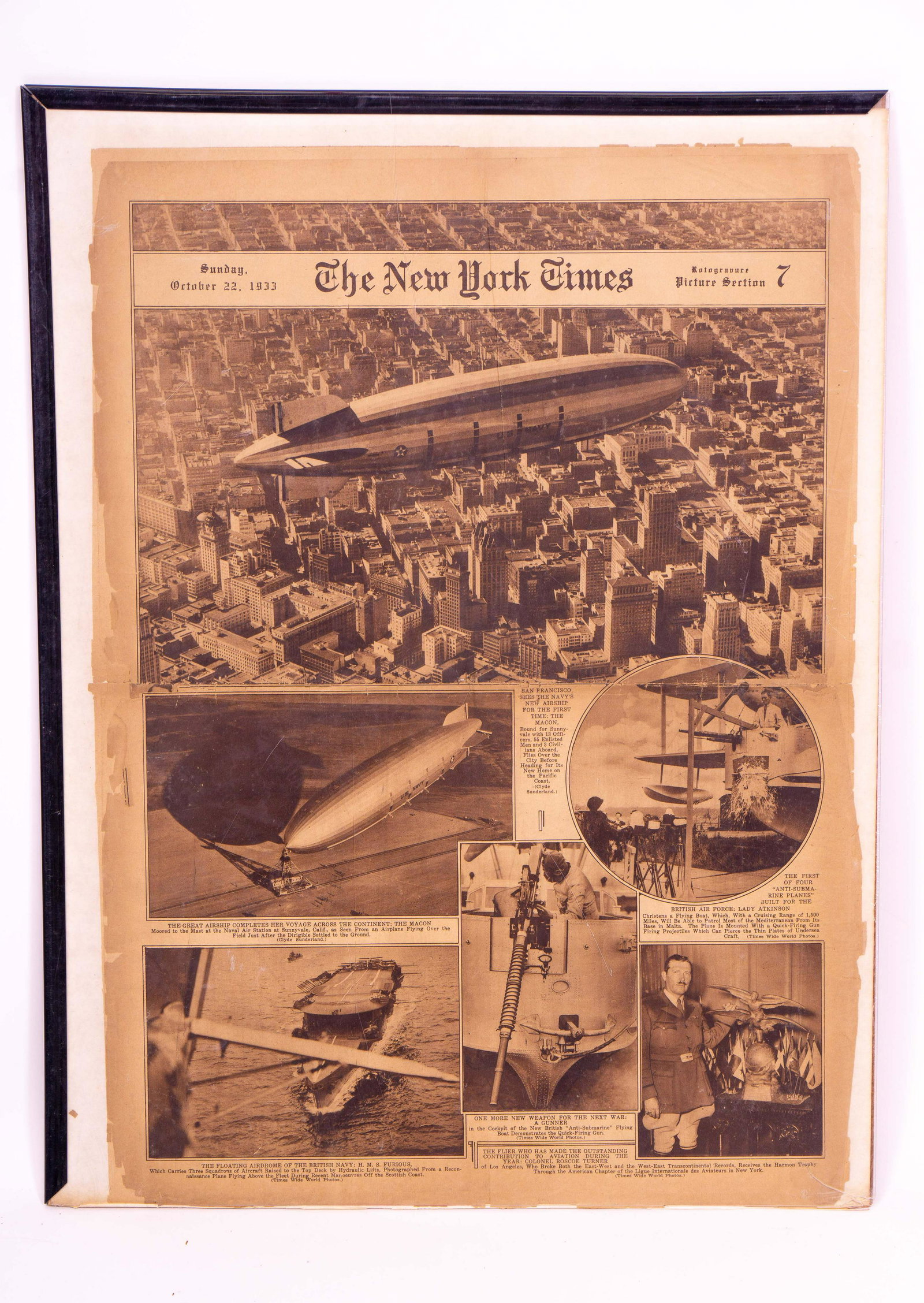 New York Times October 22, 1933 Picture Section (1 of 3)