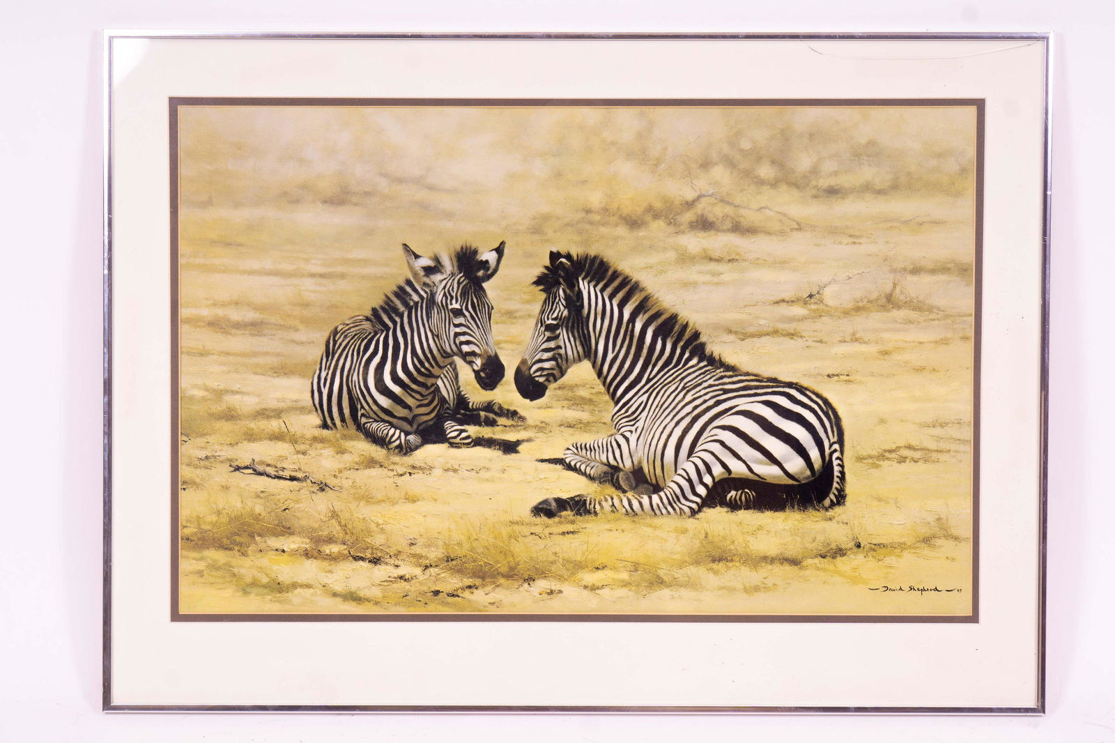 Zebra Painting by David Shepherd (1 of 3)