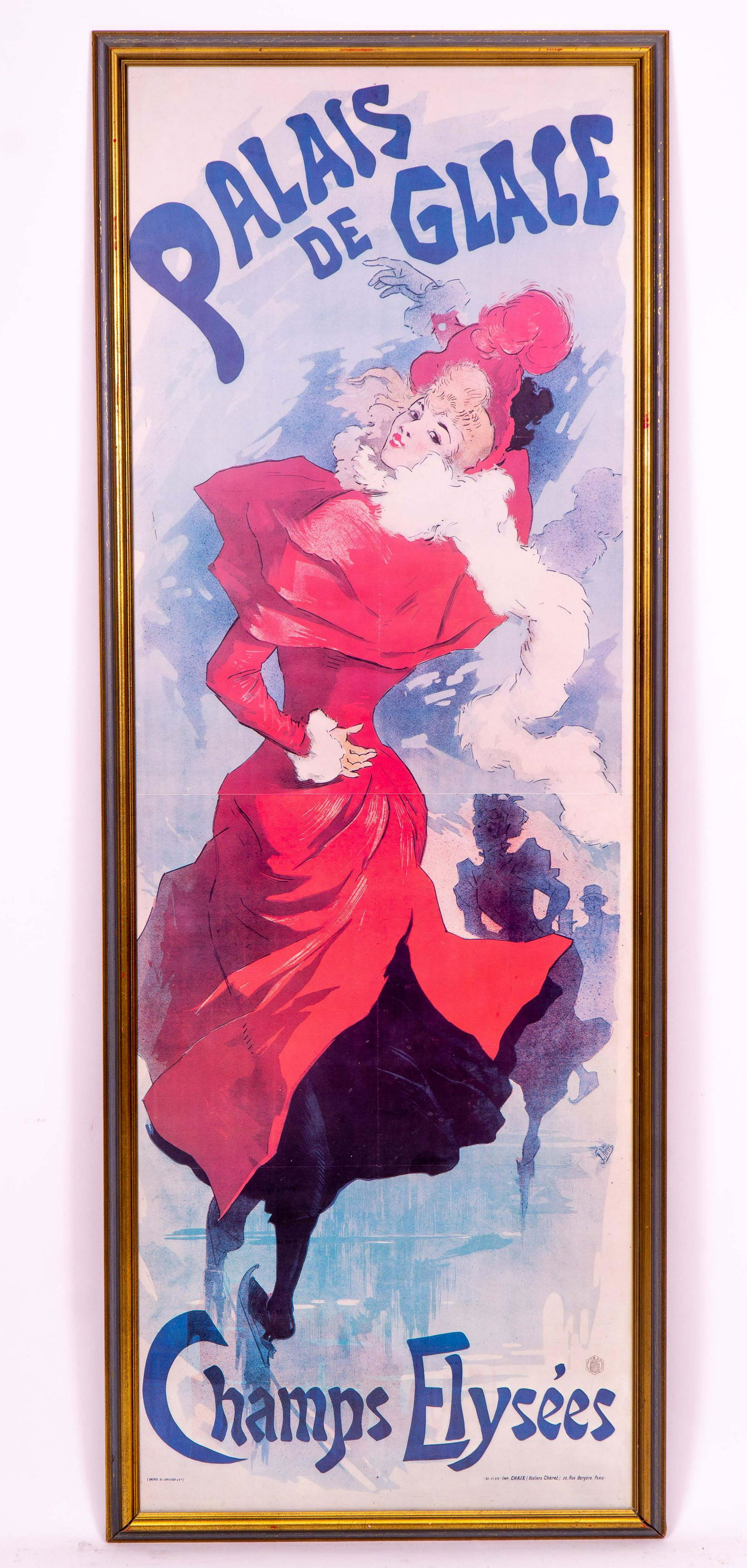 Print of Antique French Ice Skating Poster 'Palais de (1 of 4)