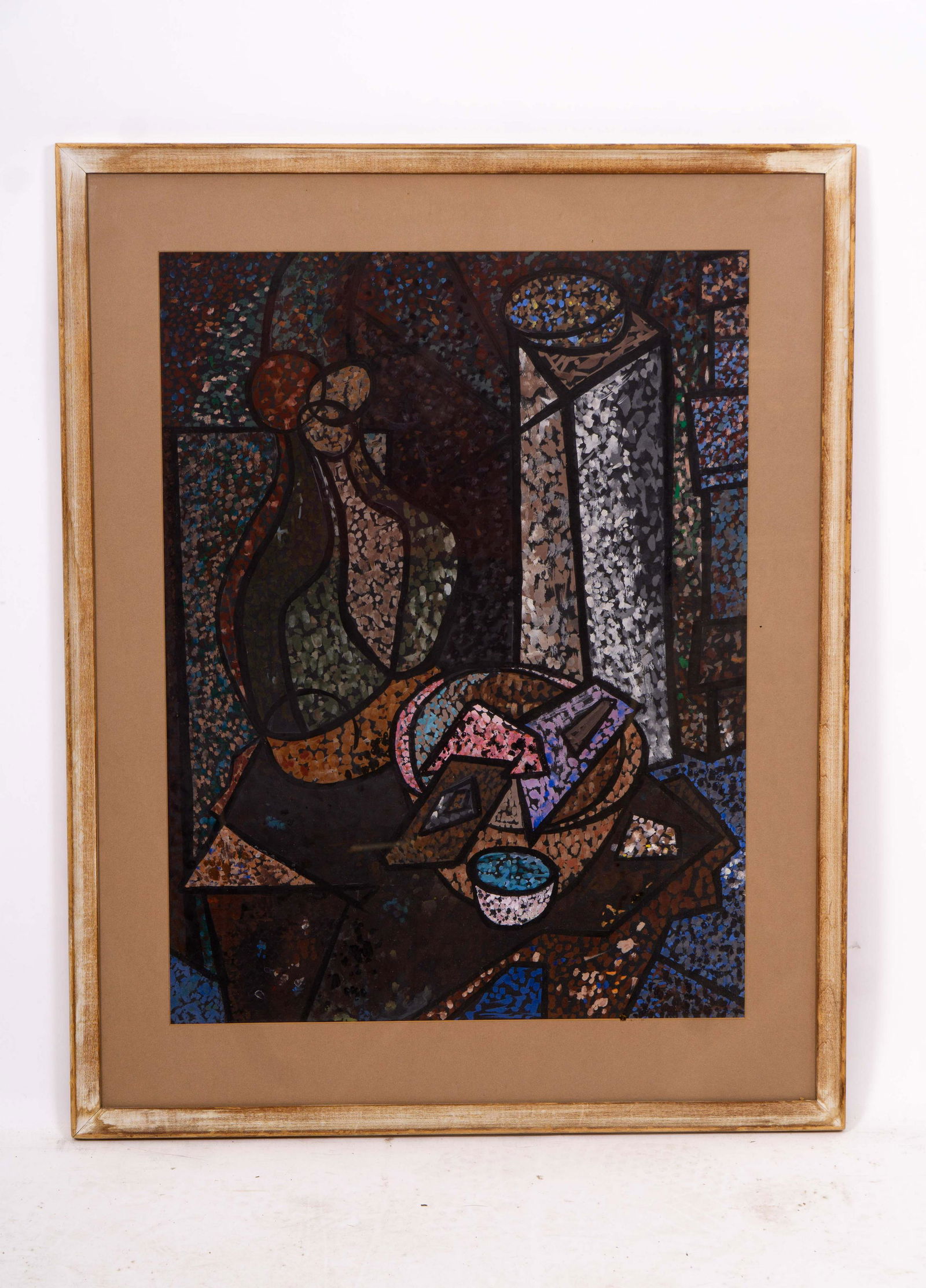 Vintage Abstract Impressionist Painting (1 of 2)