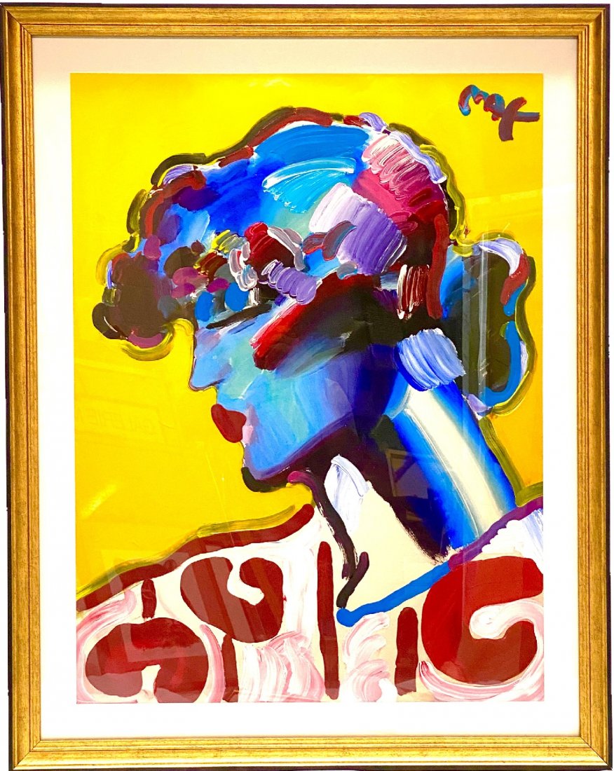 "Palm Beach Lady Ver 11" Peter Max Original Mixed (1 of 2)