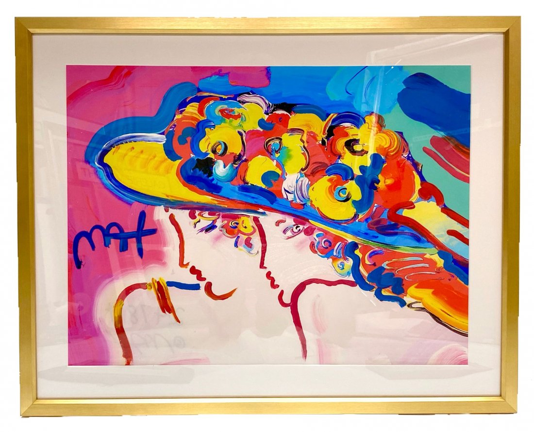 "Friends" Peter Max Original Mixed Media (1 of 2)