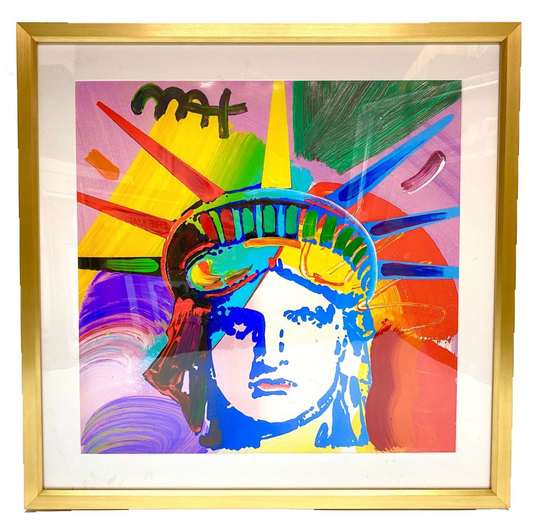 "Liberty VI" Peter Max Original Mixed Media (1 of 2)