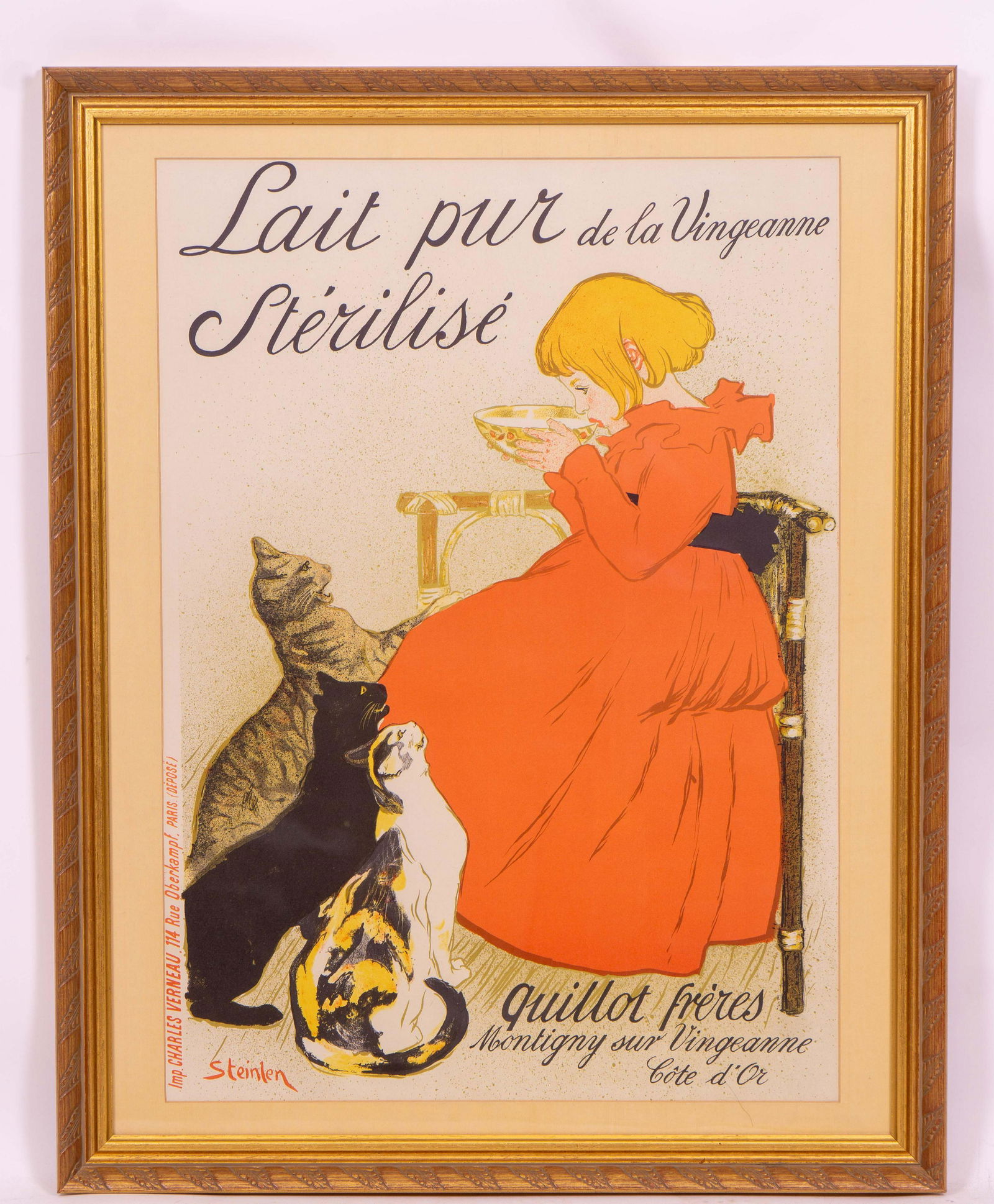 Poster of Antique French Milk Advertisement by (1 of 3)