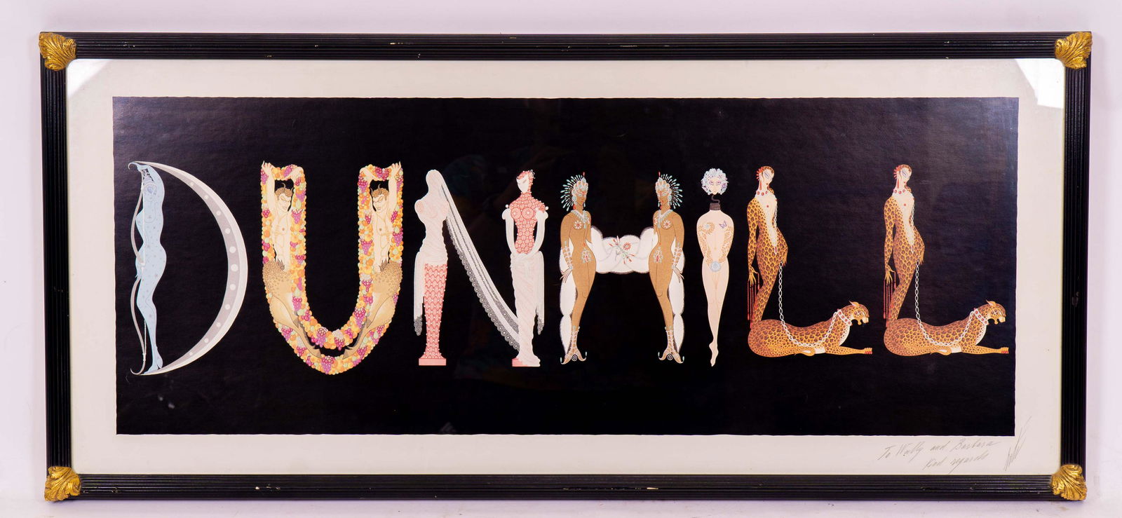 Signed & Dedicated Vintage Art Deco Graphic Poster (1 of 3)