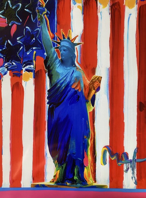 "United We Stand" Peter Max Original Mixed Media (1 of 2)
