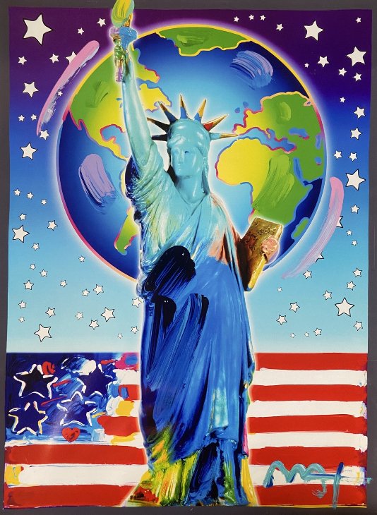 "Peace on Earth" Peter Max Original Mixed Media (1 of 2)