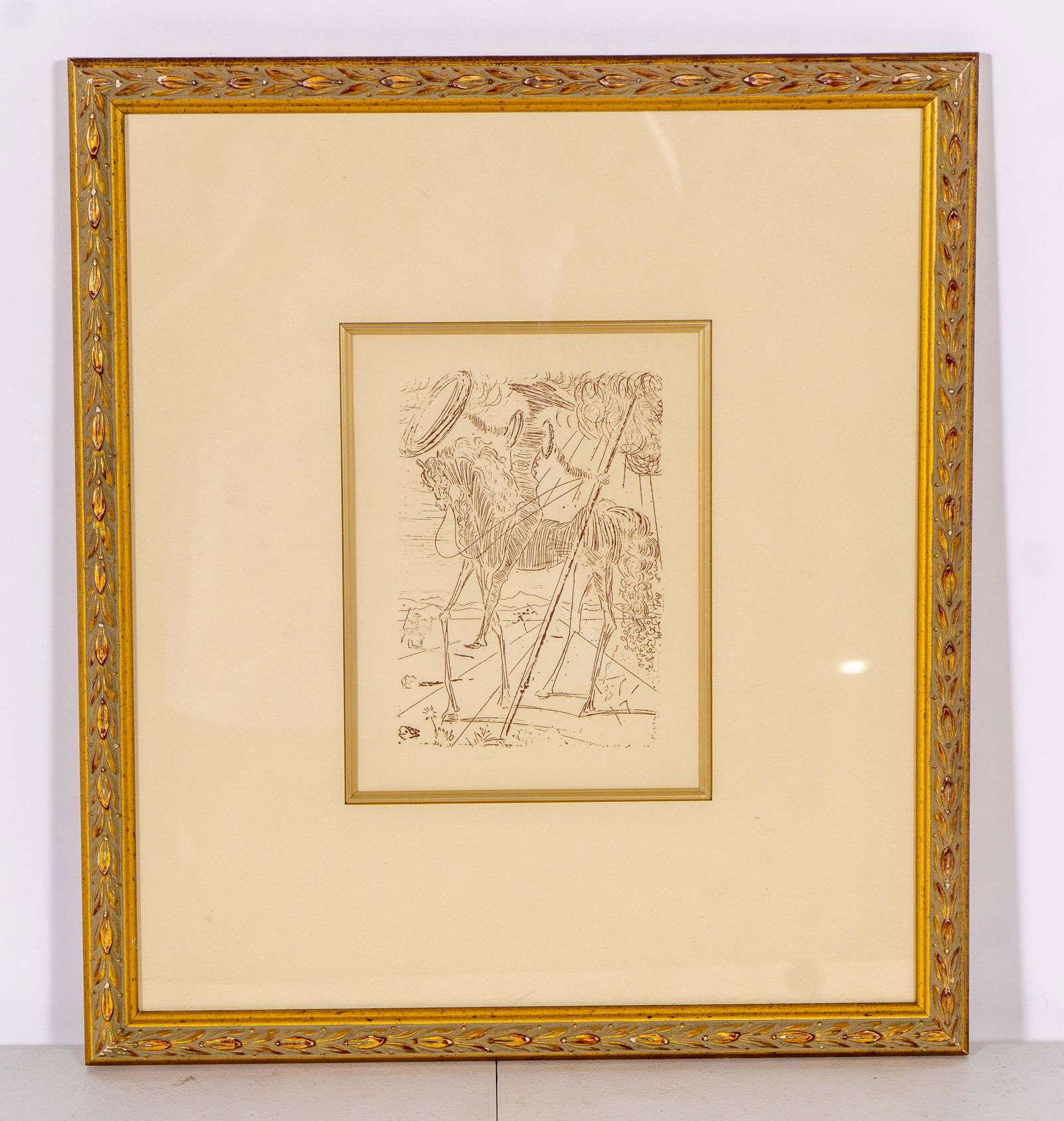 Salvador Dali Plate Signed Etch 'Don Quixote' (1 of 5)