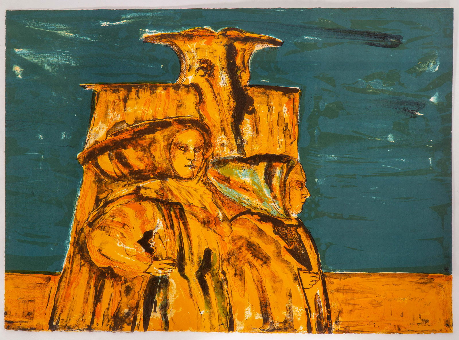 Vintage 1970 Signed Contemporary Limited Edition Print (1 of 5)