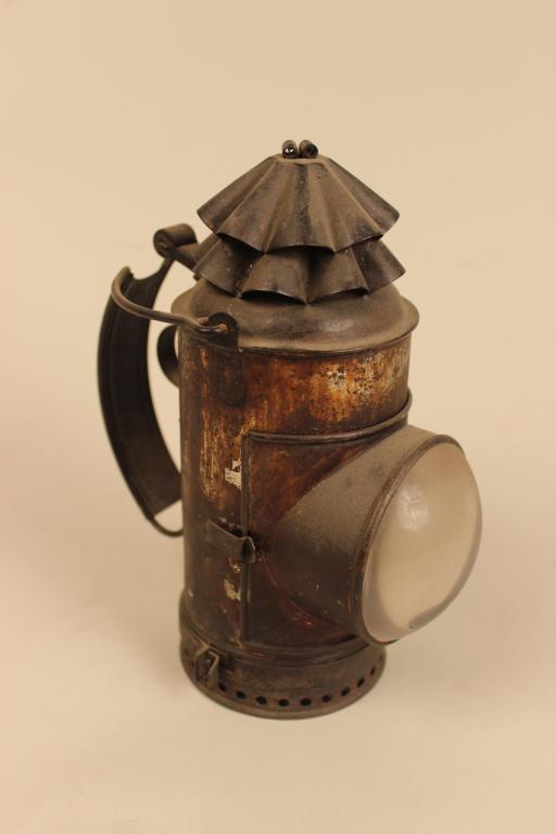 DIETZ POLICE NY FLASH LIGHT LANTERN: Tin Lantern marked on handle "Dietz Police New York Flash Light", with original tin burner inside. Size 8" H 3"B