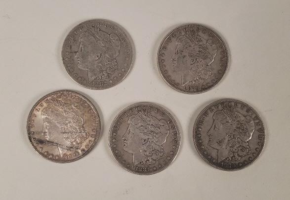 5 - Morgan Silver Dollars (1 of 4)
