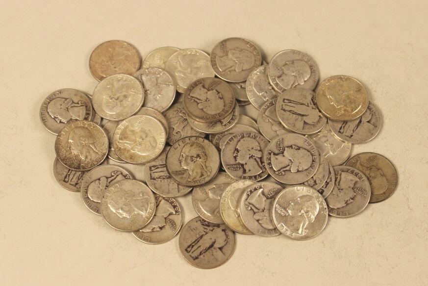 48- Washington Silver Quarter & Standing Liberty's (1 of 3)